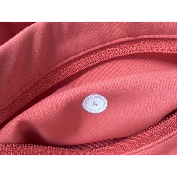 Lululemon Speed Up Full Length 28” Leggings Orange Size 6 Run/Train - Picture 6 of 7